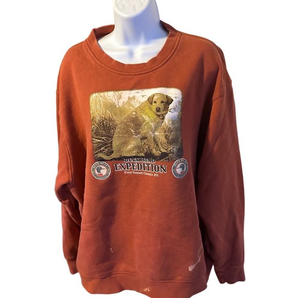 Duckhead Expedition brown Labrador sweatshirt size XXL - Picture 9 of 9